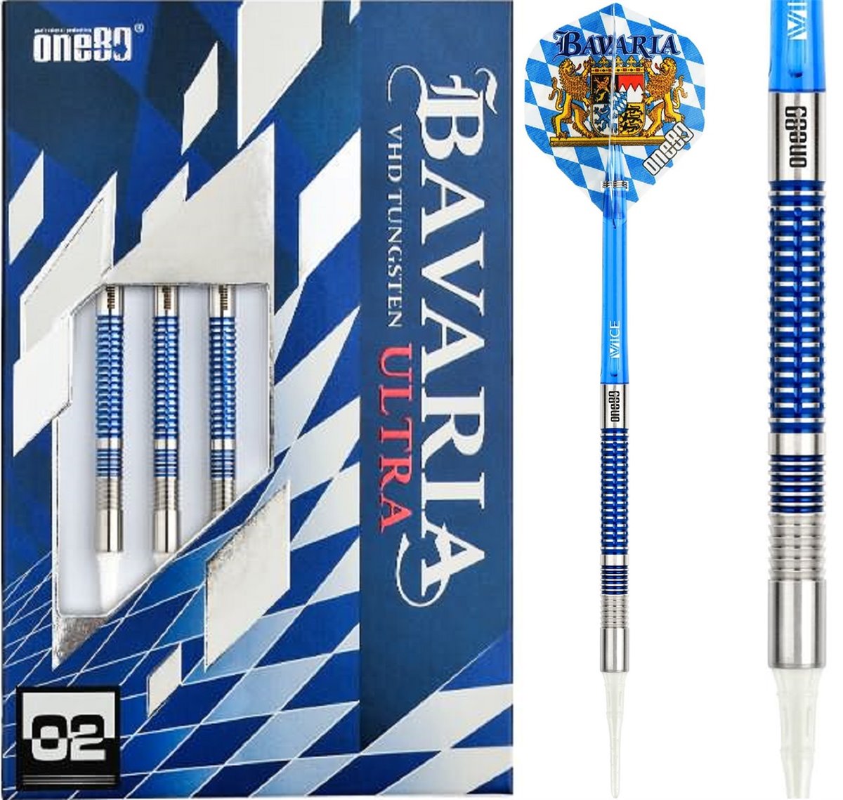 One80 Bavaria Ultra 02 Softdarts 19 Gramm Gewinde 2BA Softdarts