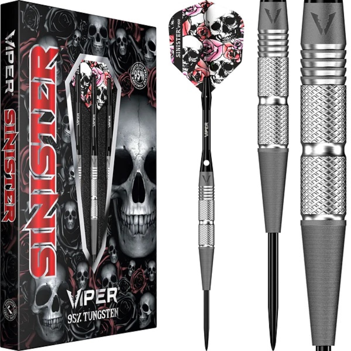 Viper Sinister S3 Sandblasted Twin-Knurl 95% Steeldarts 21/23/25 Gramm Steeldarts