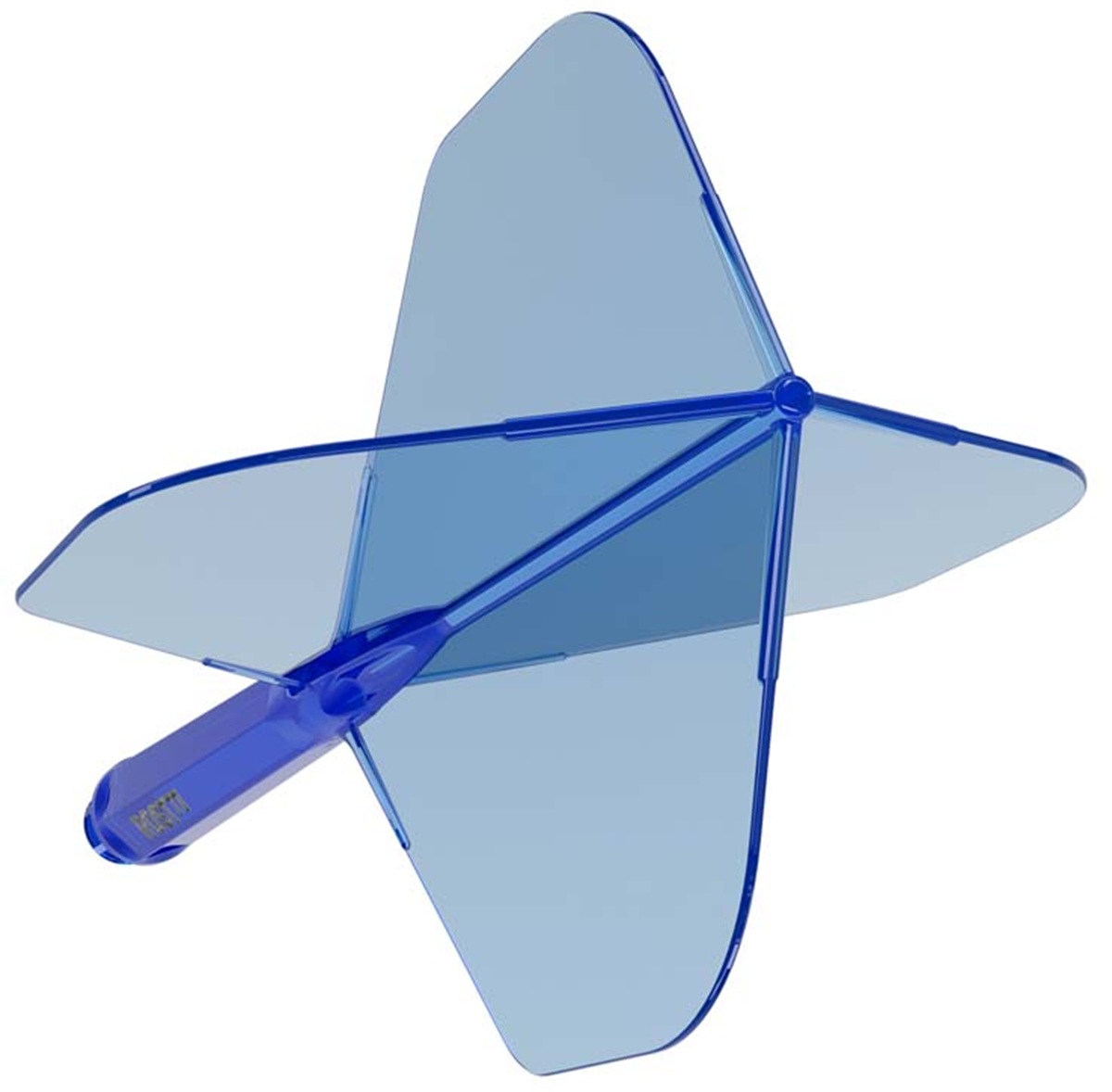 Cuesoul Dart Flight/Shaft ROST 77 Transparent Blau Small Standard Flights