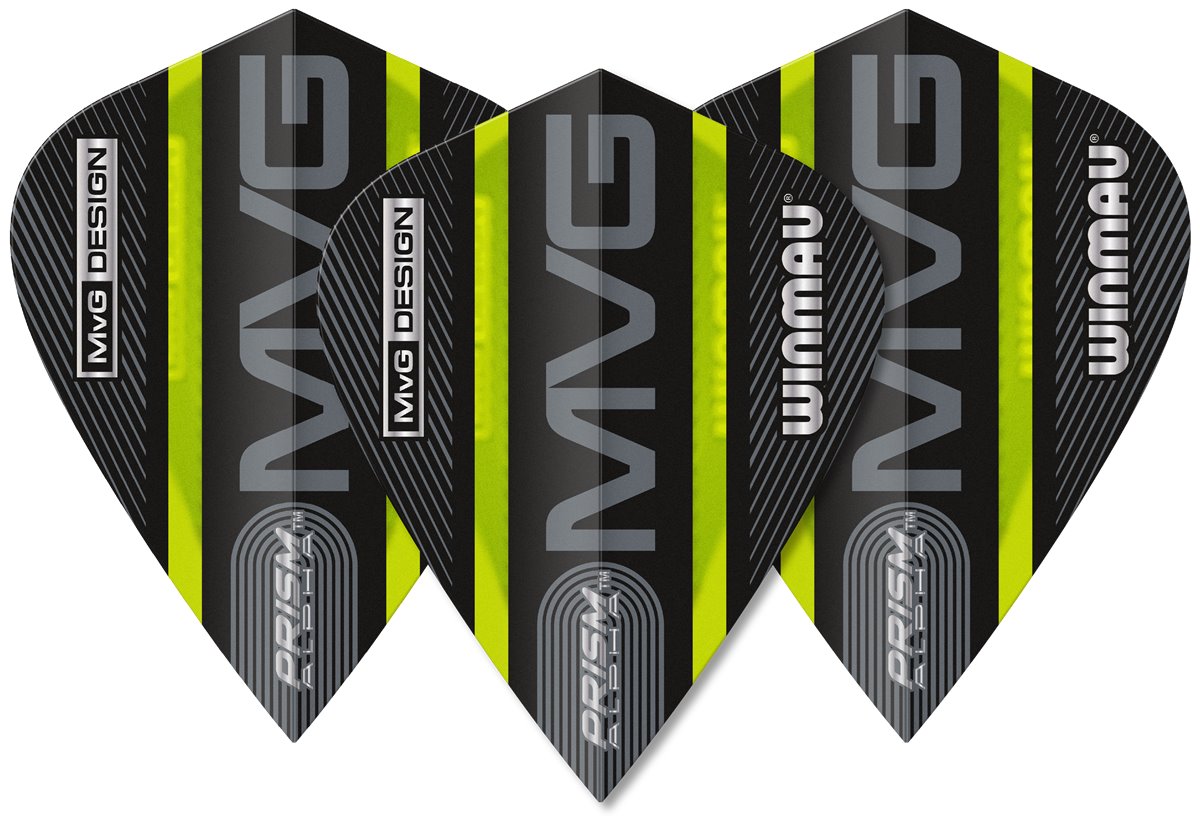 Winmau Prism Alpha Extra Thick MvG Michael van Gerwen 2024 Dart Flight Kite Flights