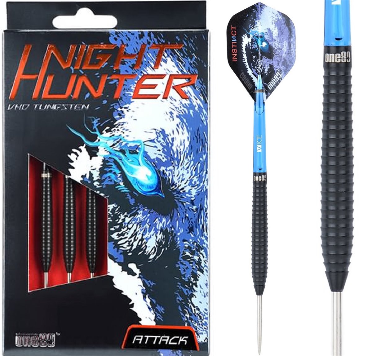 ONE80 Nighthunter Attack Steeldarts ONE80 22/24 Gramm Steeldarts