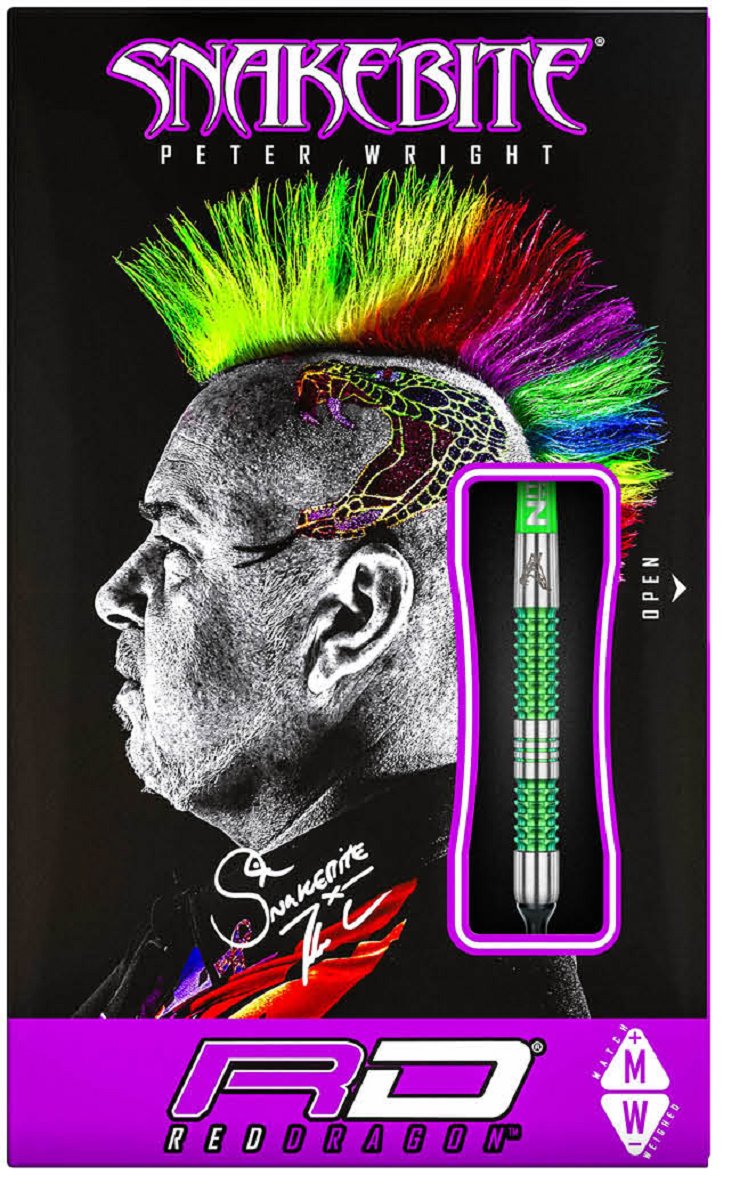 RedDragon Peter Wright Snakebite Mamba 2 90% Tungsten Softdarts 18 Gramm Softdarts
