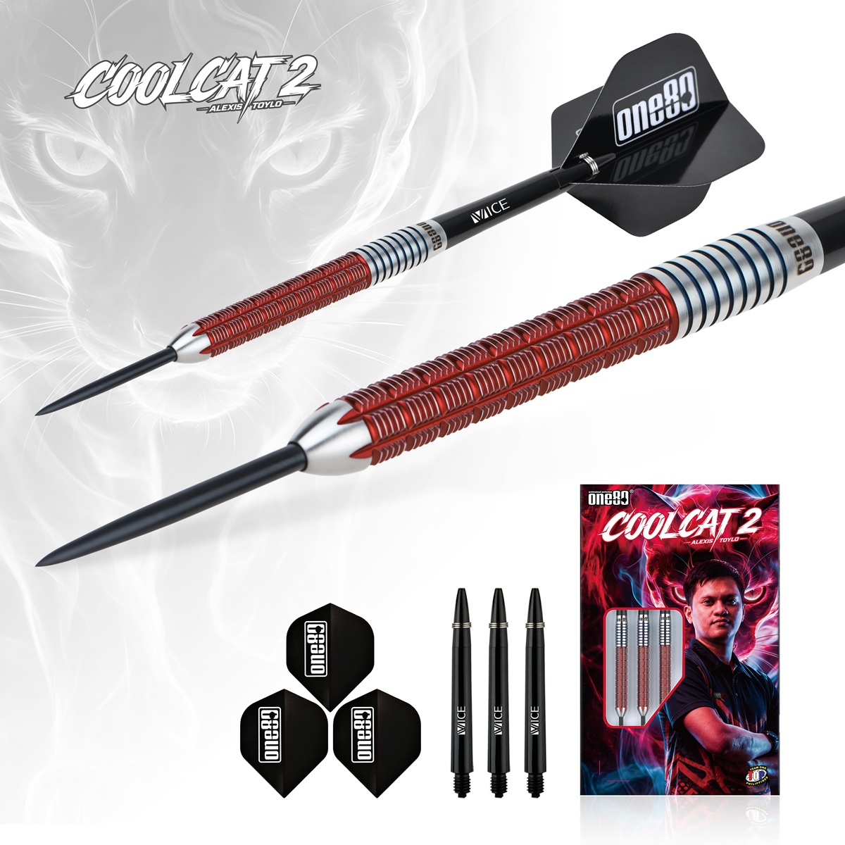 ONE80 Alexis Toylo Signature V2 90% Steeldarts 23/24 Gramm Steeldarts