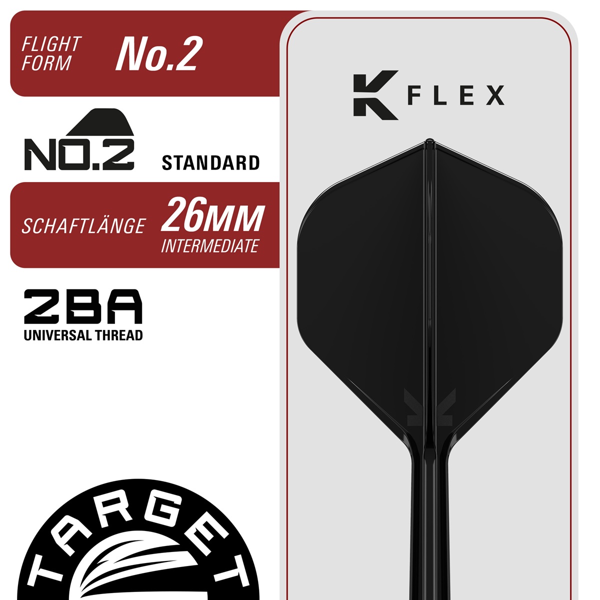 Target Black Marque Creed 90% Swiss Points Steeldarts 23/25 Gramm Steeldarts