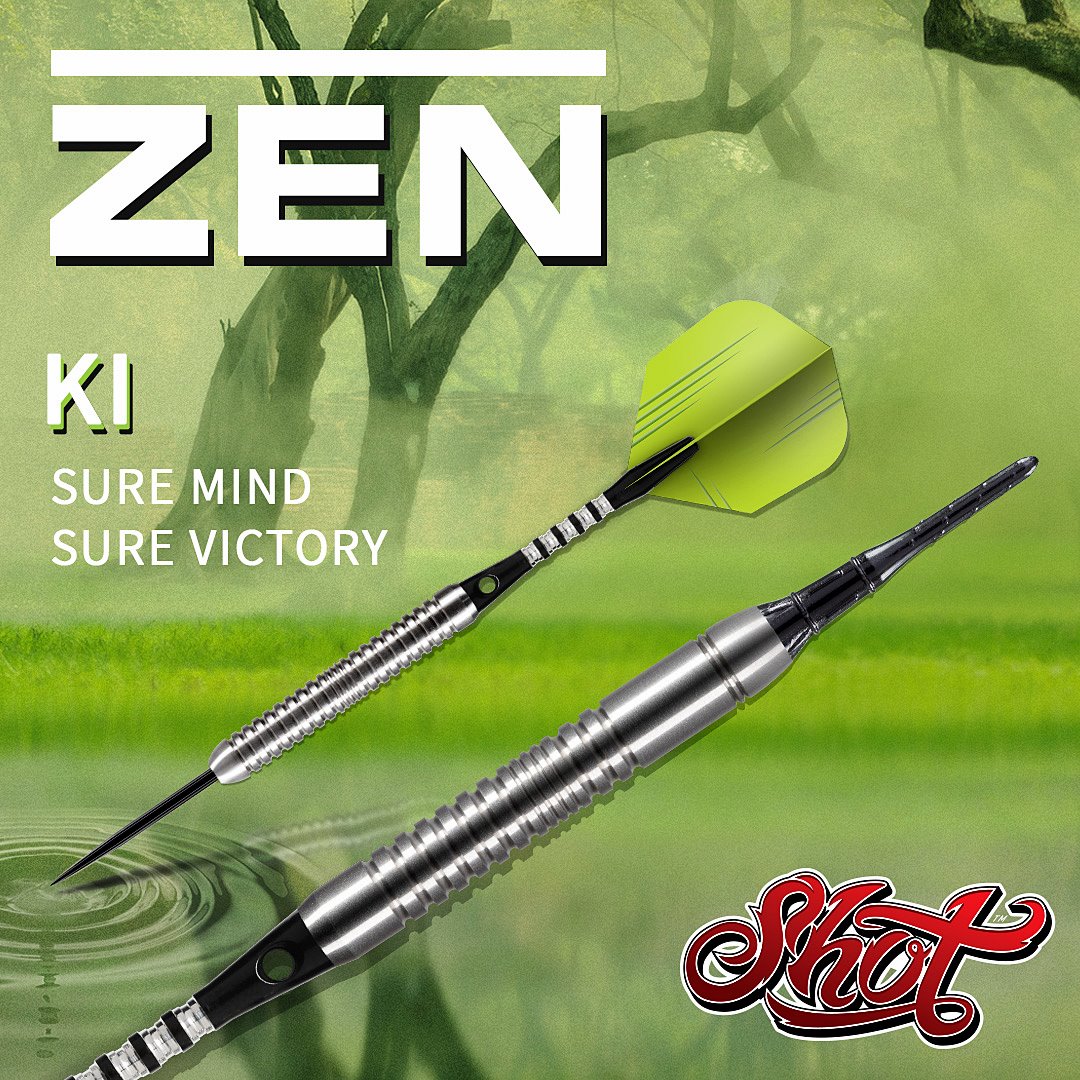 SHOT! Zen Ki 80% Tungsten Softdarts 18/20 Gramm Softdarts