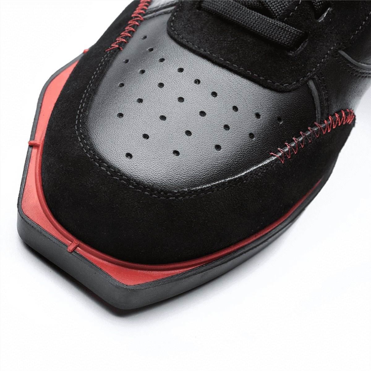 Triple20 Dartschuhe Leder Schwarz Rot Dartschuh