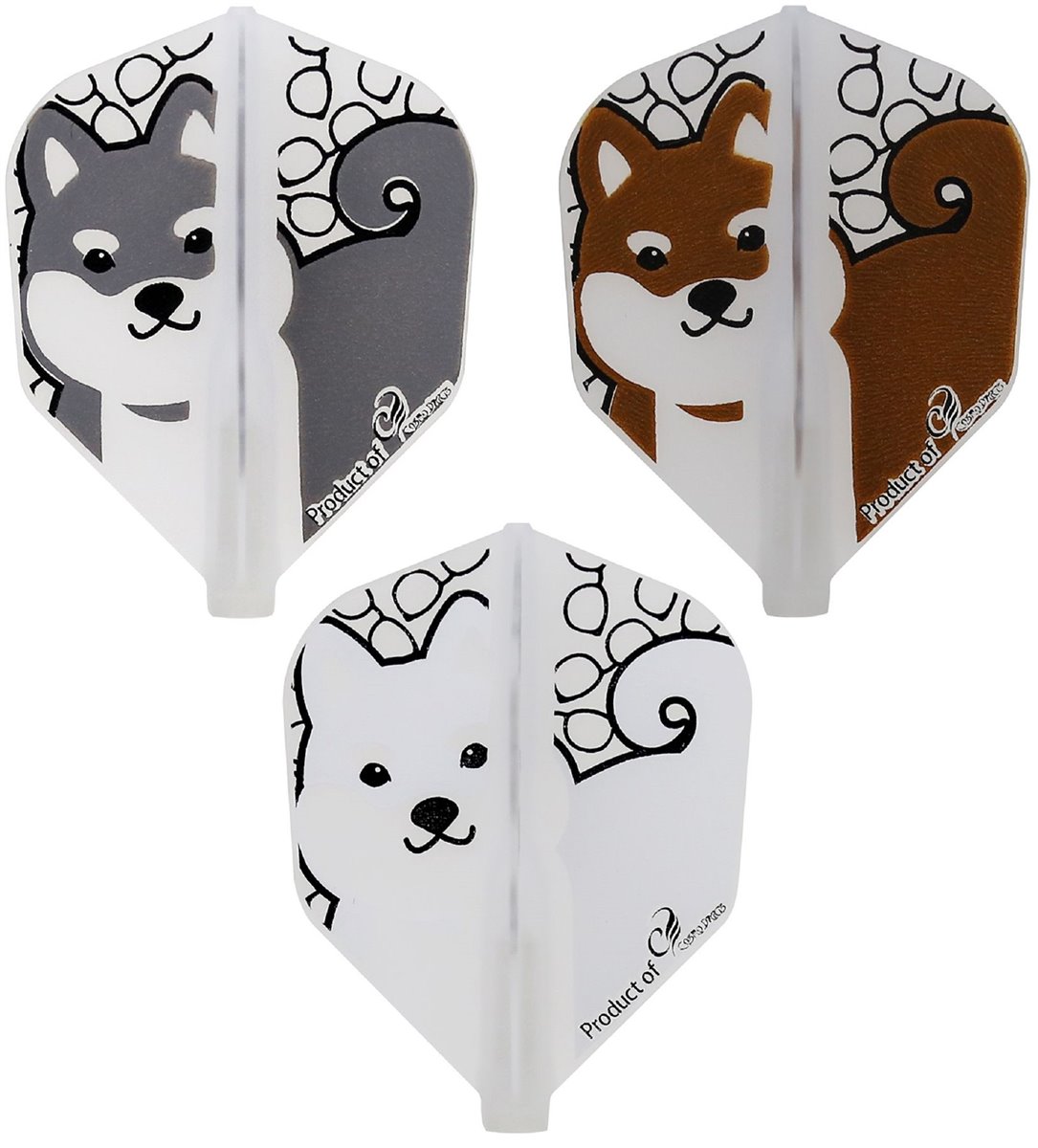 Cosmo Darts Fit Flights Shinnosuke Shibazaki Shiba Hund Shape Flights Cosmo Darts Fit Flights Shinnosuke Shibazaki Shiba Hund Shape Flights