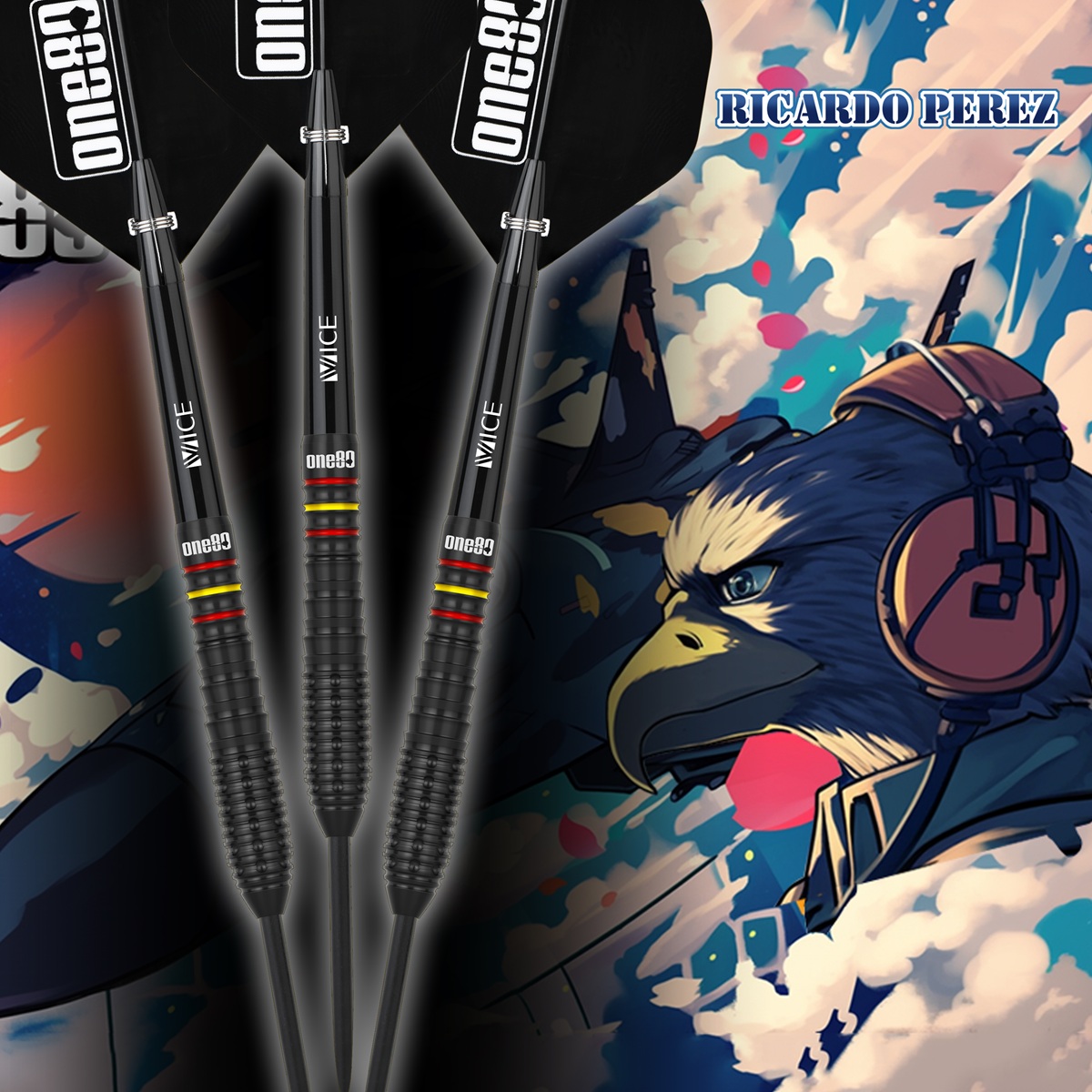 ONE80 Ricardo Perez V2 90% Steeldarts 22 Gramm Steeldarts