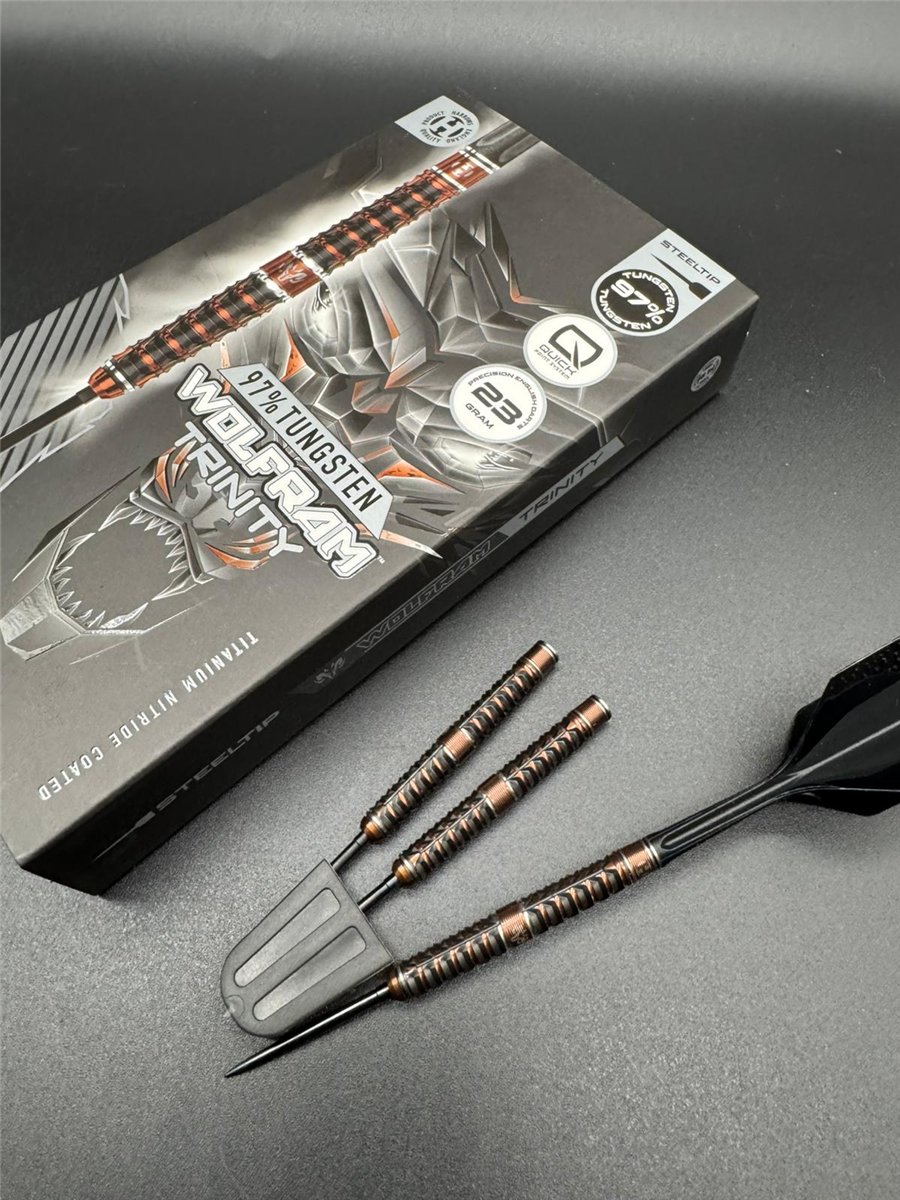 Harrows Wolfram Trinity QP 97% Steeldarts 23 Gramm Steeldarts