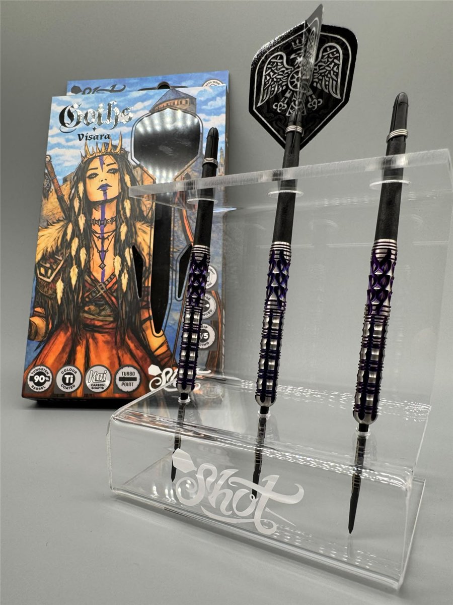 Shot! Goths Visara TP 90% Steeldart 22/23/24 Gramm Steeldarts