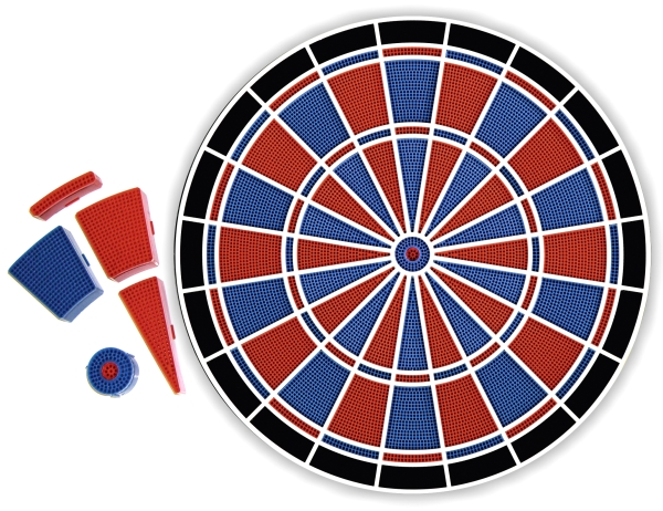 Ersatzsegmente kpl.Set für Dartautomat Karella Premium Silver und JX 2000 Professional E-Dartscheibe Zubehör