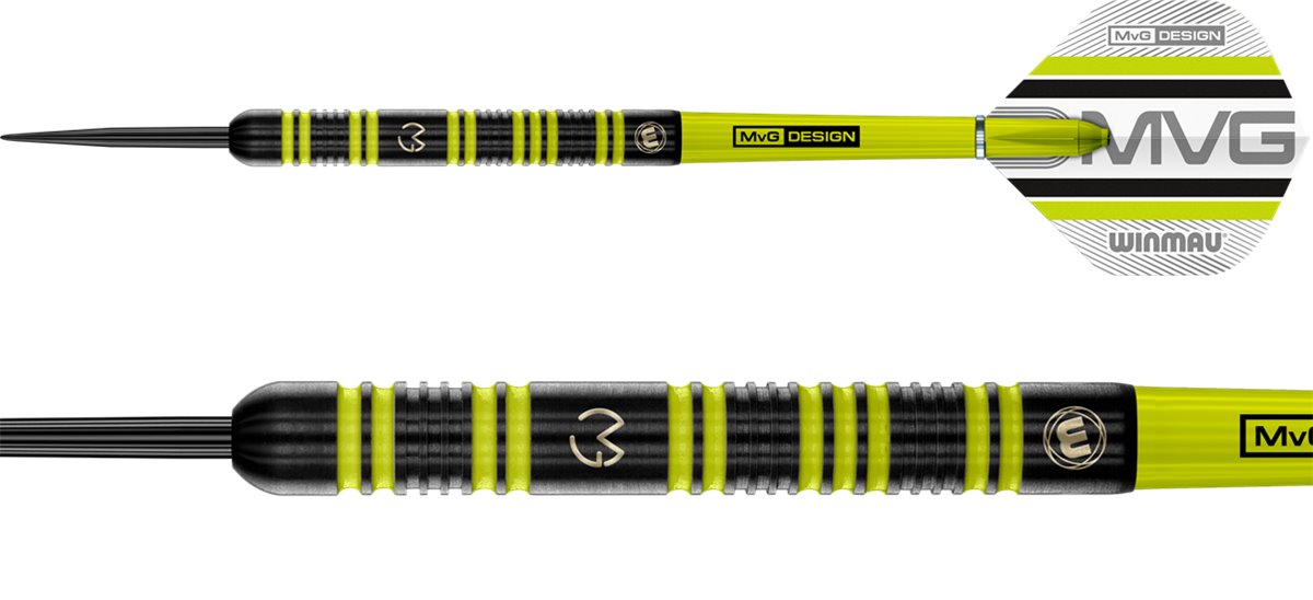 Winmau MVG Range Michael van Gerwen 85% Steeldart 23/25 Gramm Steeldarts
