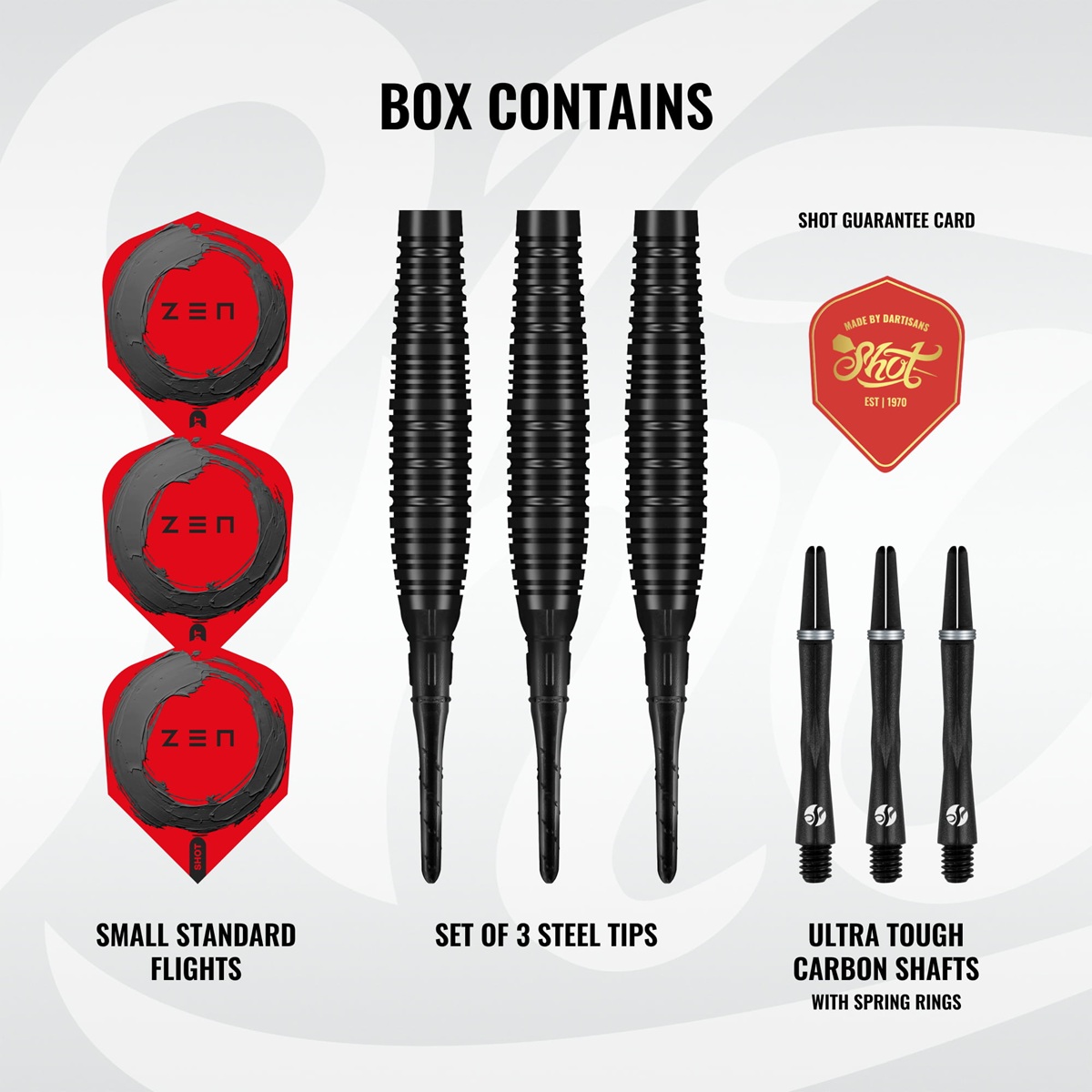Shot! Zen Bomber 90% Tungsten Softdarts 20 Gramm Softdarts