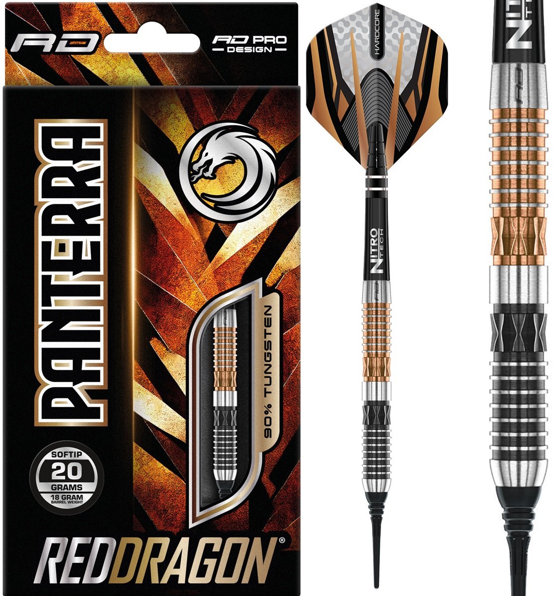Reddragon Panterra 90% Softdarts 20 Gramm Softdarts