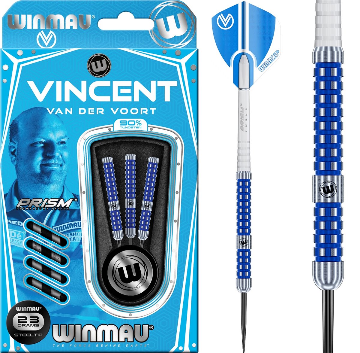 Winmau Vincent van der Voort Steeldart 23/25 Gramm Steeldarts