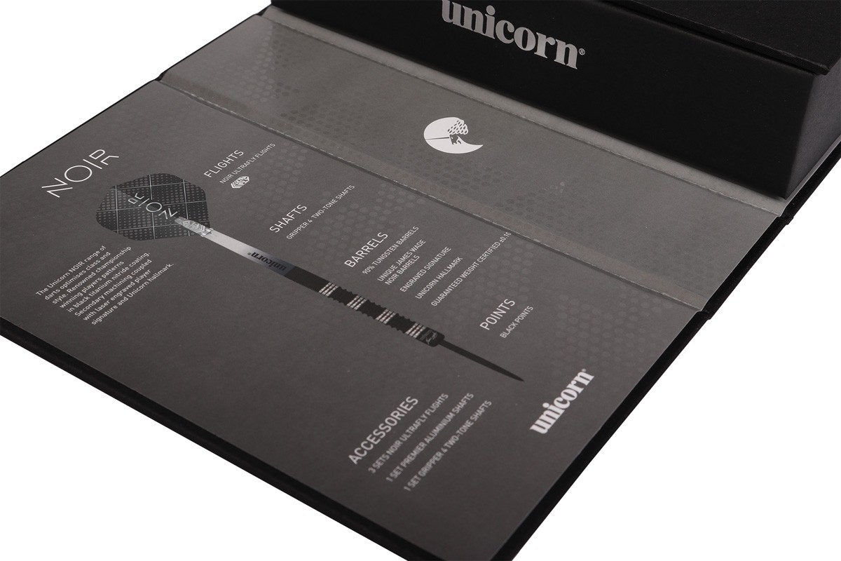 Unicorn Gary Anderson Noir 70% Tungsten Soft Tip Darts 18 Gramm Softdarts