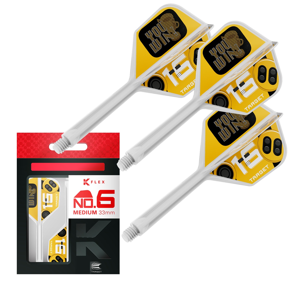 Target K-Flex You Win Shaft/Flight System Shape No6 Shafts