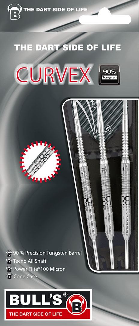 1 Satz BULL'S Curvex C2 Steel Dart 24g Steeldarts