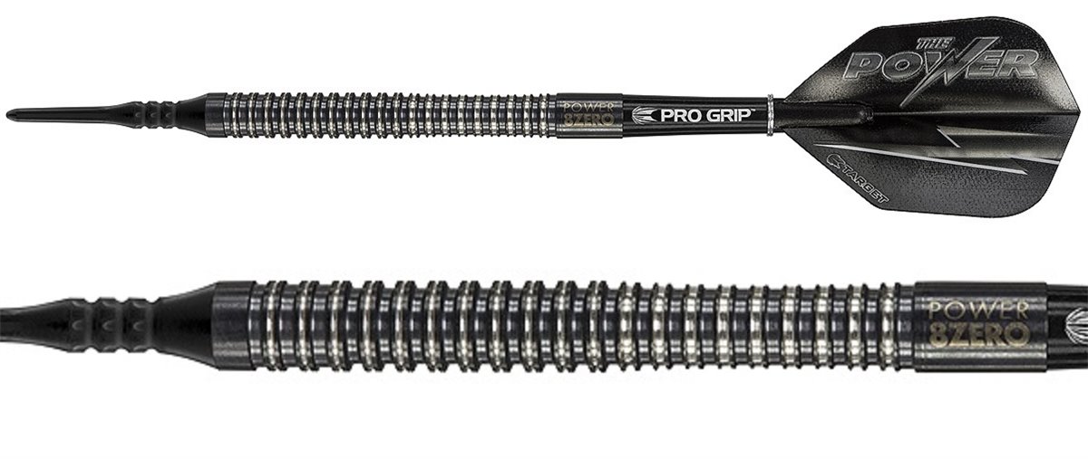 TARGET Phil Taylor 8 Zero Black 80% Tungsten 19 Gramm Softdarts