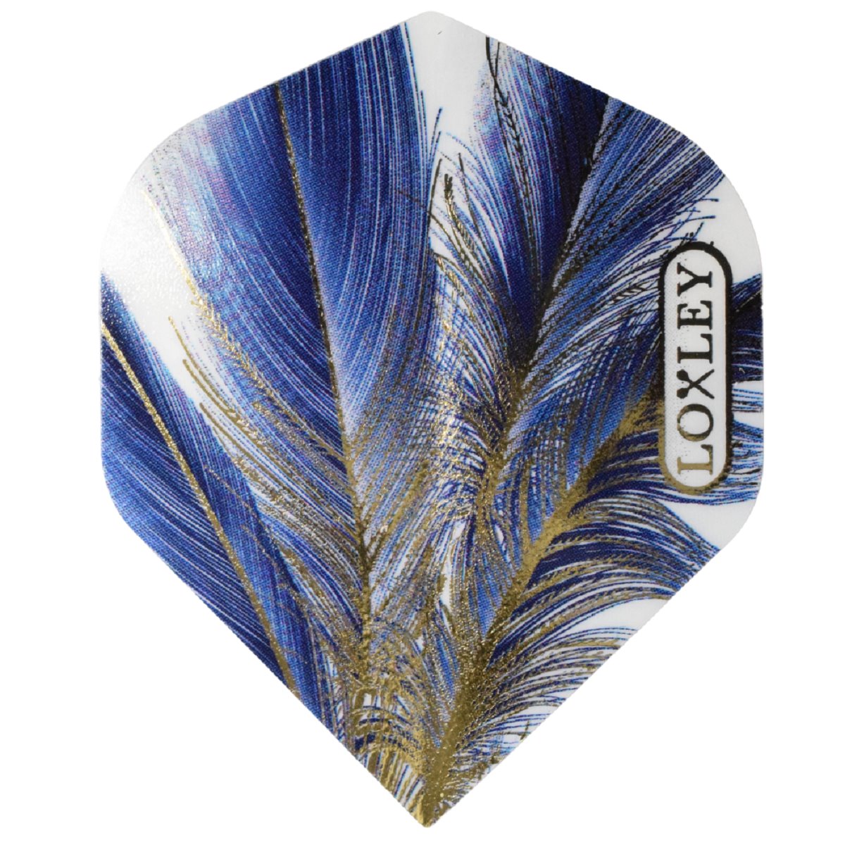 Loxley Feather 100 Gold Feather Blau Dart Flights Standard Flights LO