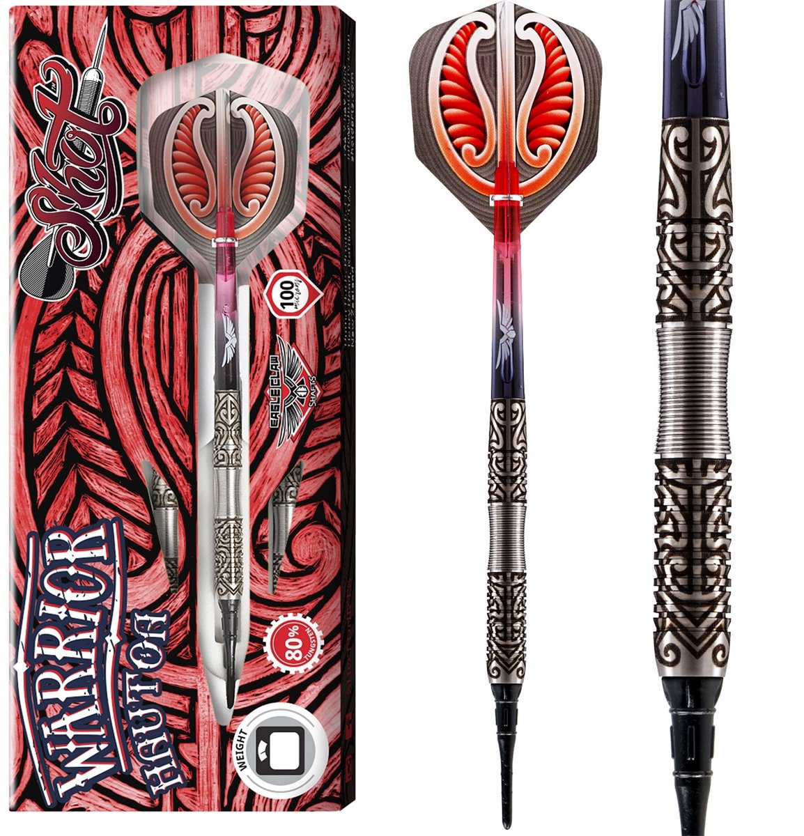 SHOT! Warrior Hautoa 80% Tungsten Softdart 18 Gramm Softdarts