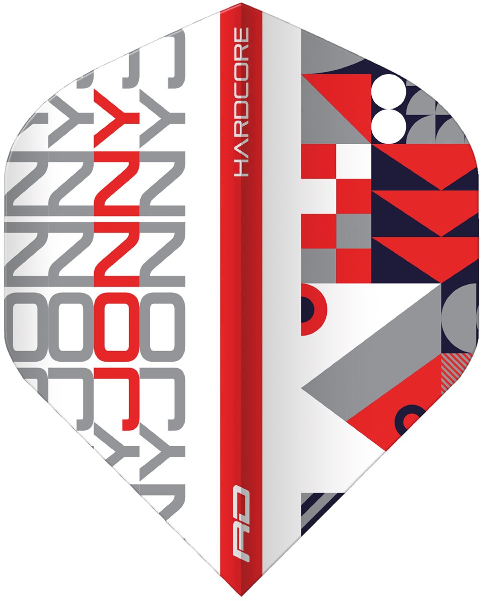 Reddragon Jonny Clayton Hardcore Dart Flights 2022 White/Red Flights