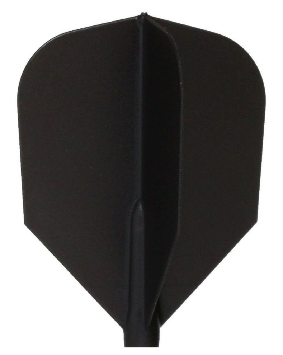 2 Set Cosmo Darts Fit Flights Schwarz Shape Flights