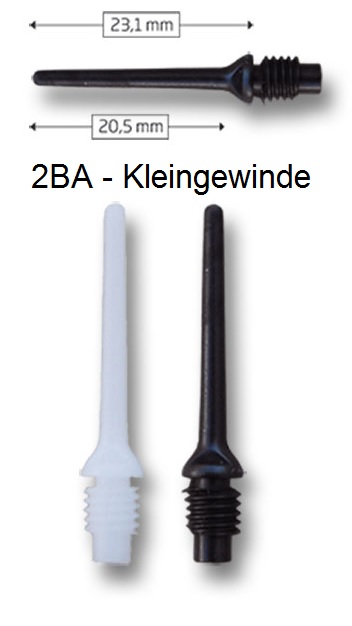 Bull's PowerPro Tips weiß 6mm Soft Dart Spitzen