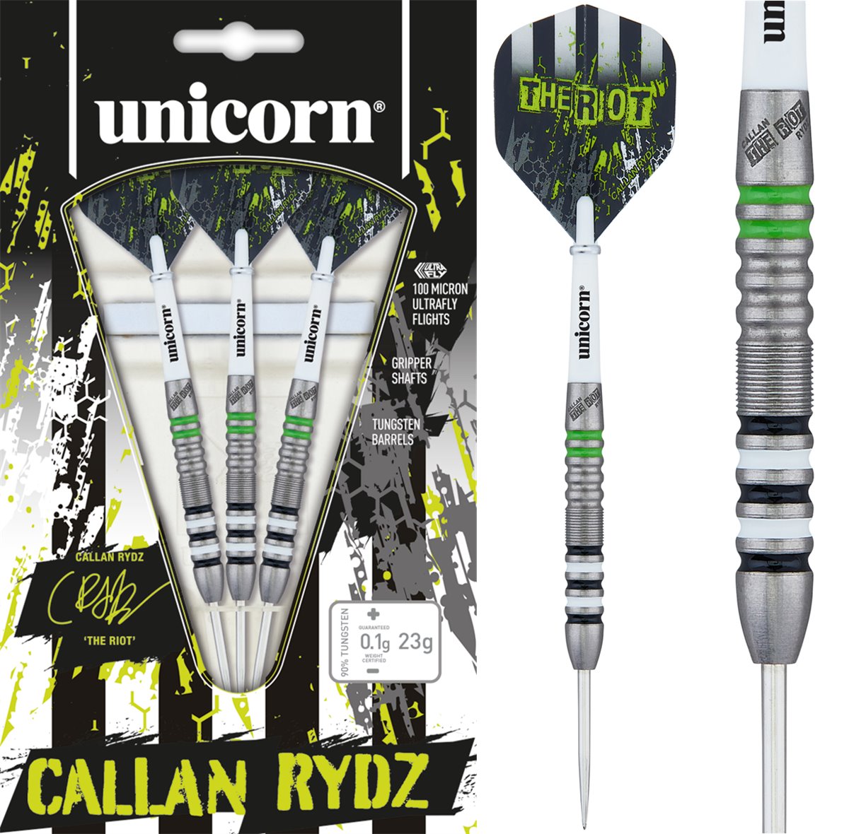 Unicorn Callan Rydz The Riot 80% Steeldarts 21/23 Gramm Steeldarts
