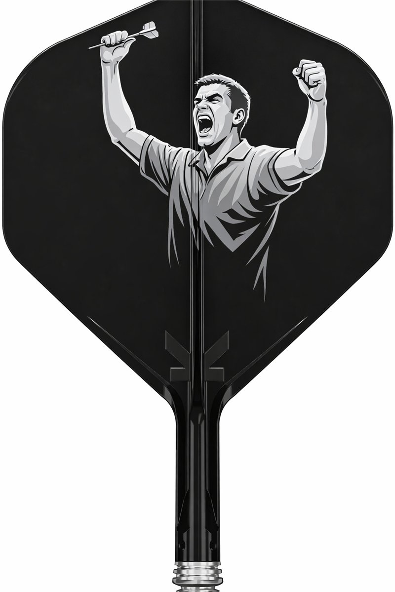 Target K-Shift Shaft/Flight eigenes Bild Logo Text personalisiert Standard No2 Shafts