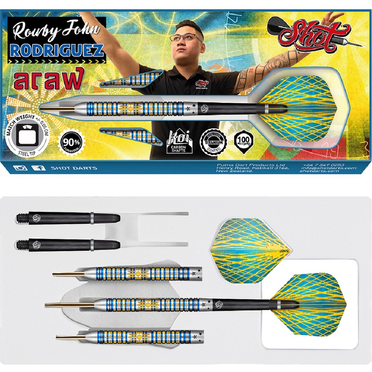 Shot Rowby John Rodriguez Araw Steeldarts 90 21 22 23 24 25 26 Gramm Shot Rowby John Rodriguez Araw Steeldarts 90 21 22 23 24 25 26 Gramm