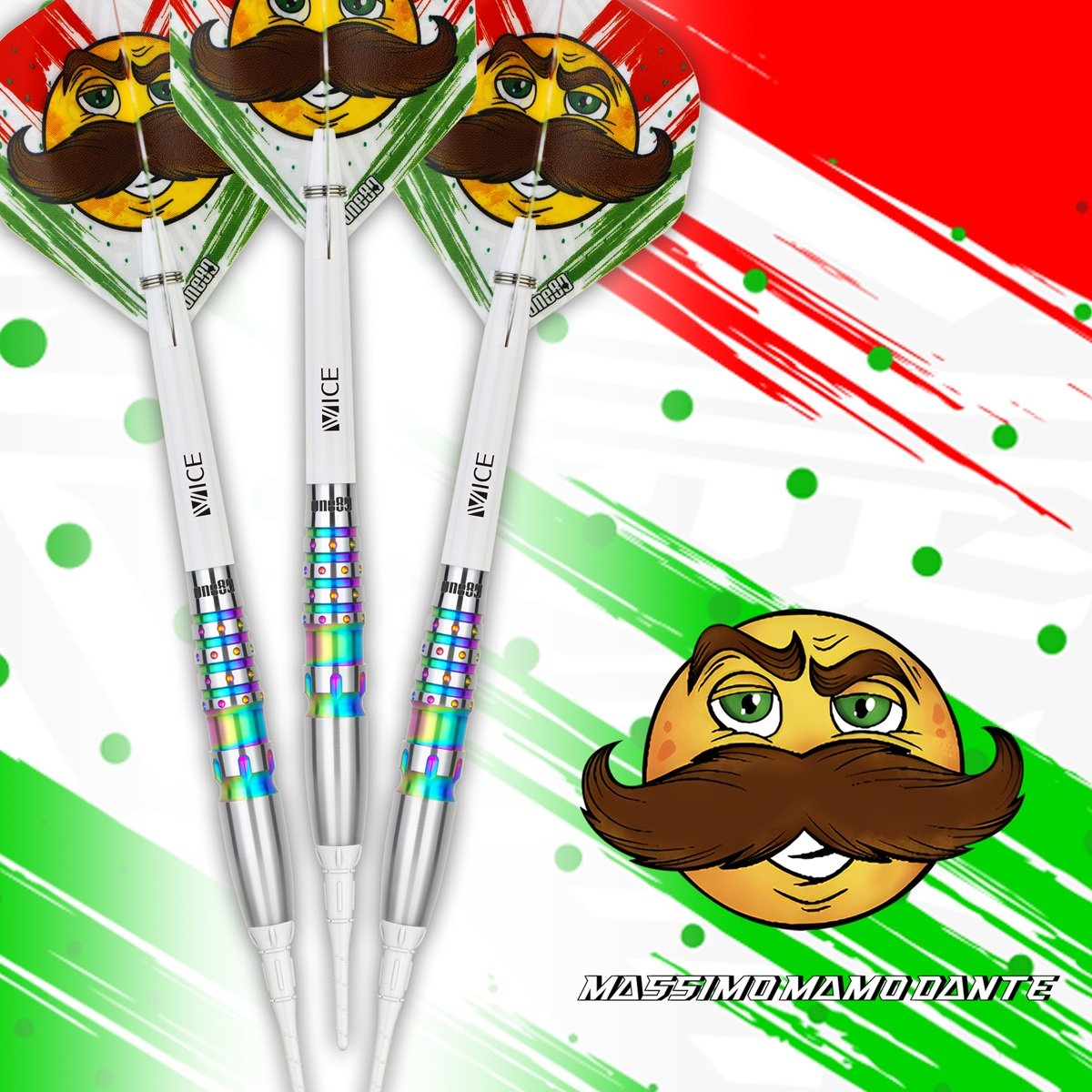 ONE80 Mamo Massimo V2 90% Softdarts 19 Gramm Softdarts