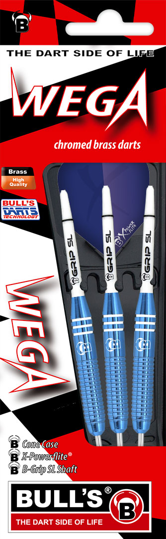 1 Satz BULL'S Wega Steel Dart 22g Steeldarts