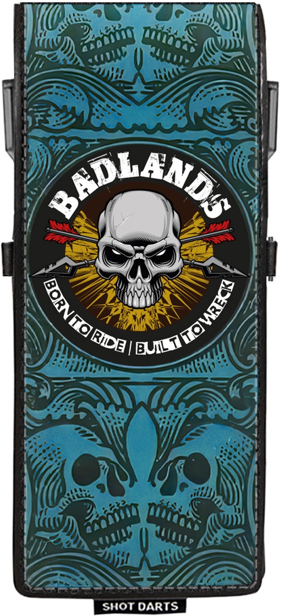 Shot! Inked Badlands Blue Dart Case Dart Tasche