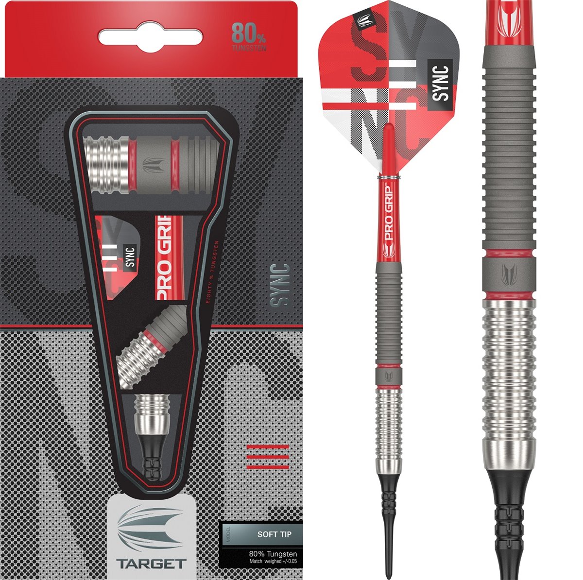 Target SYNC 10 80% Softdarts 18/20 Gramm Softdarts