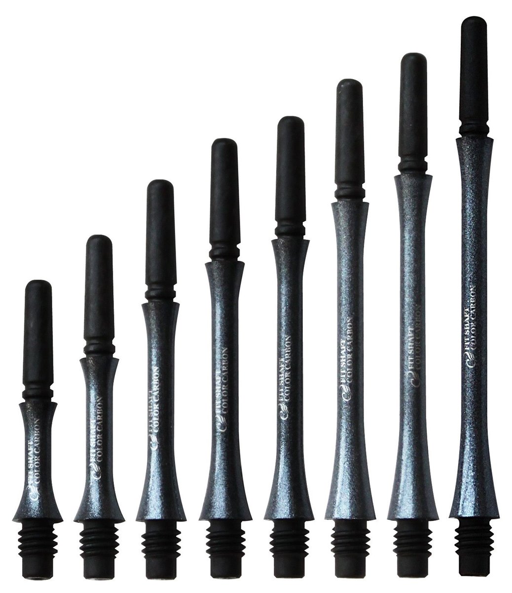 Cosmo Darts Carbon Fit Shafts Slim Pearl Black Locked 4 Stück Shafts