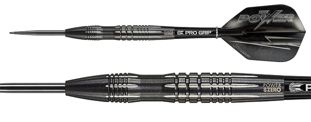 TARGET Phil Taylor 8 Zero Black 80% Tungsten 22 Gramm Steeldarts Steeldarts