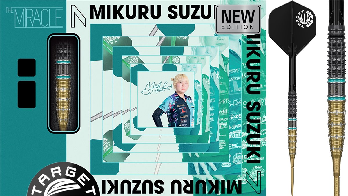 Target The Miracle Mikuru Suzuki Gen 7.5 Swiss Point 95% Steeldarts 22/24 Gramm Steeldarts