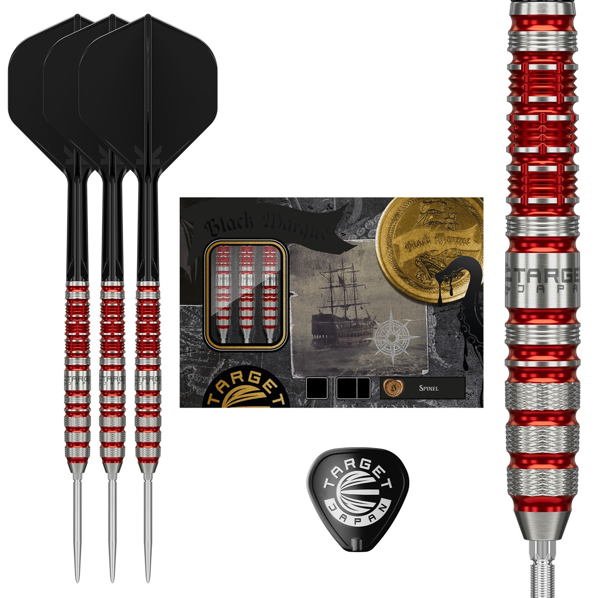 Target Black Marque Spinel 90% Swiss Points Steeldarts 23/24 Gramm Steeldarts
