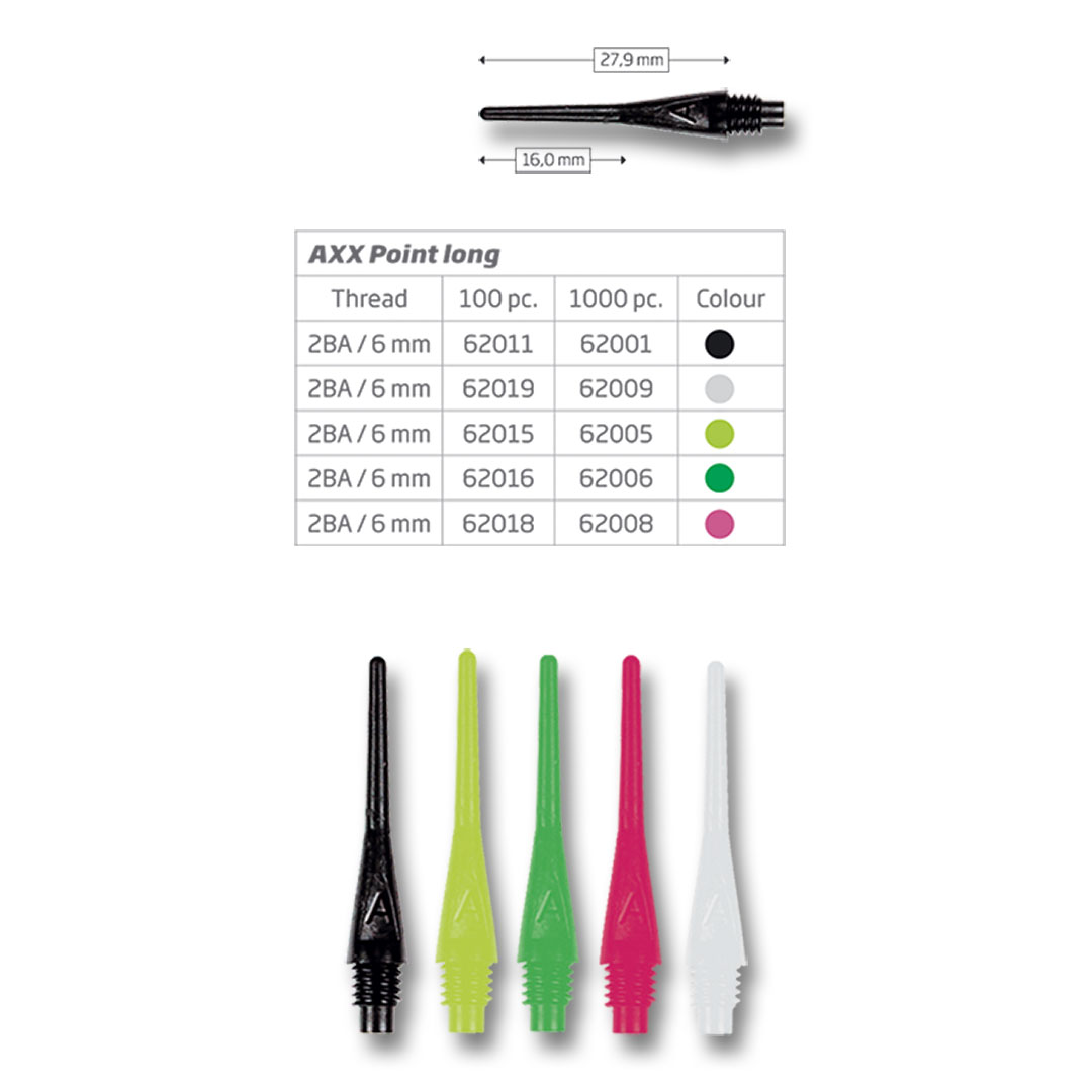 Bull's Axx Tips lang 6mm E-Dart Spitzen Soft Dart Spitzen