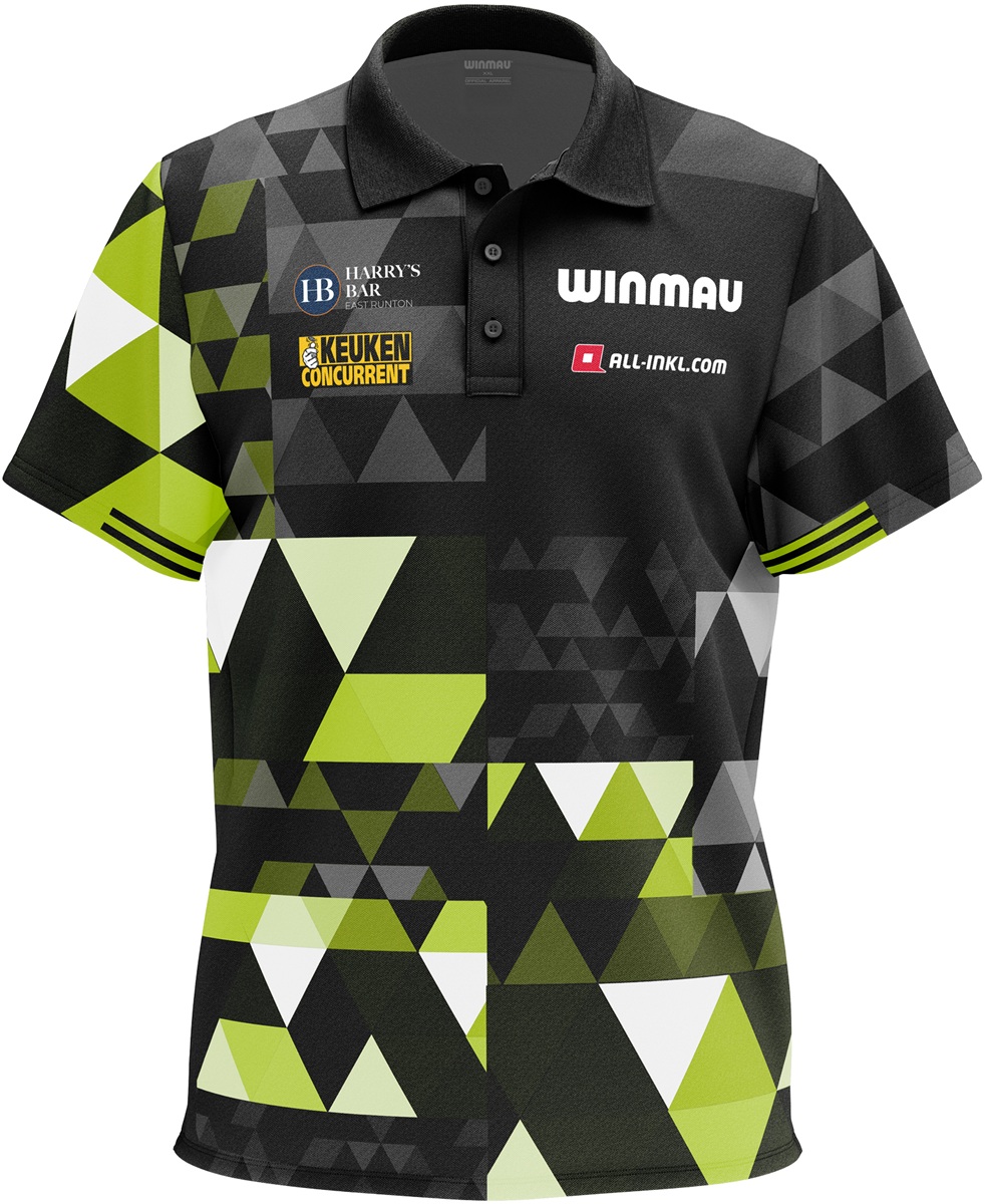 Winmau Dart Shirt Michael van Gerwen Fan Edition Polo 2025 Shirts