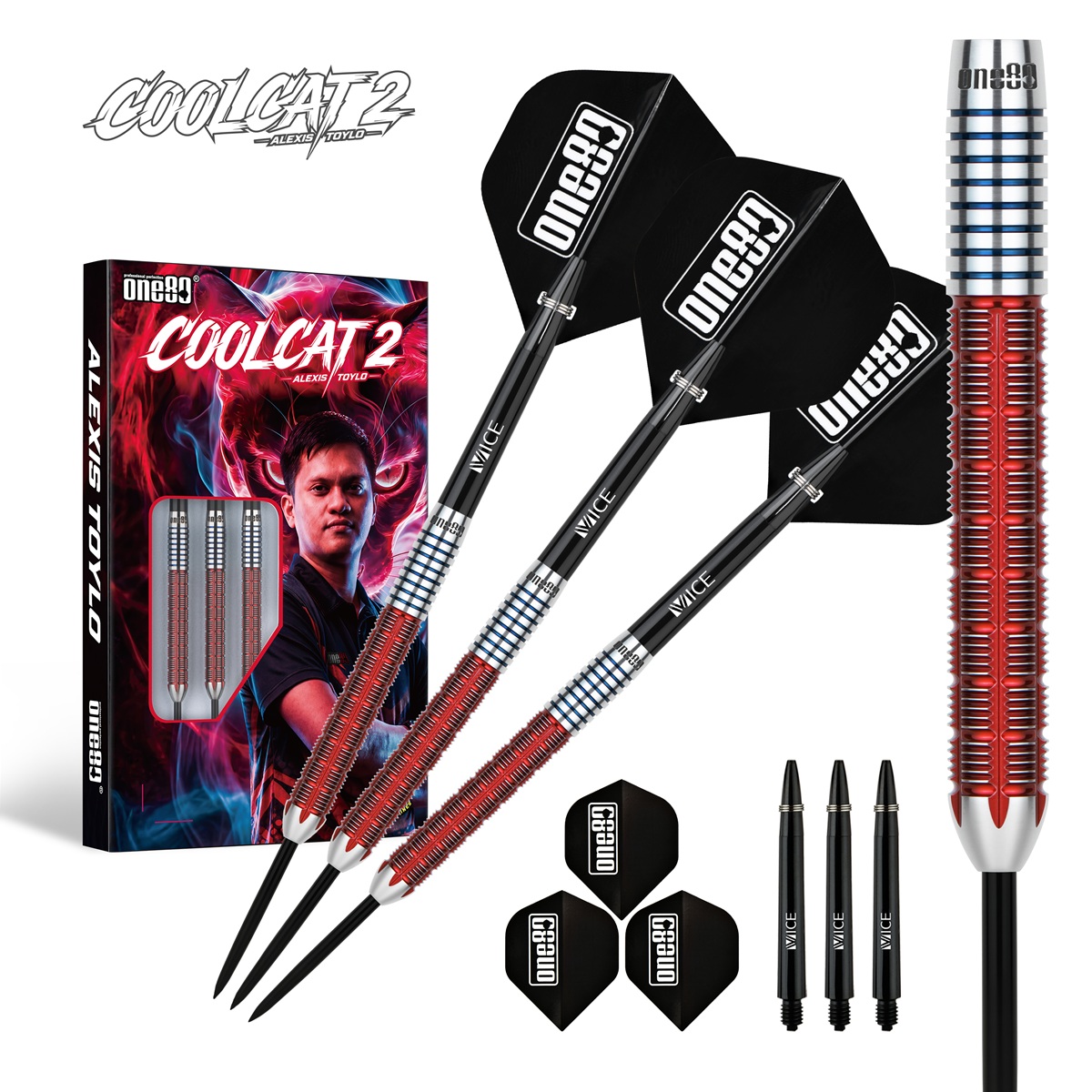 ONE80 Alexis Toylo Signature V2 90% Steeldarts 23/24 Gramm Steeldarts