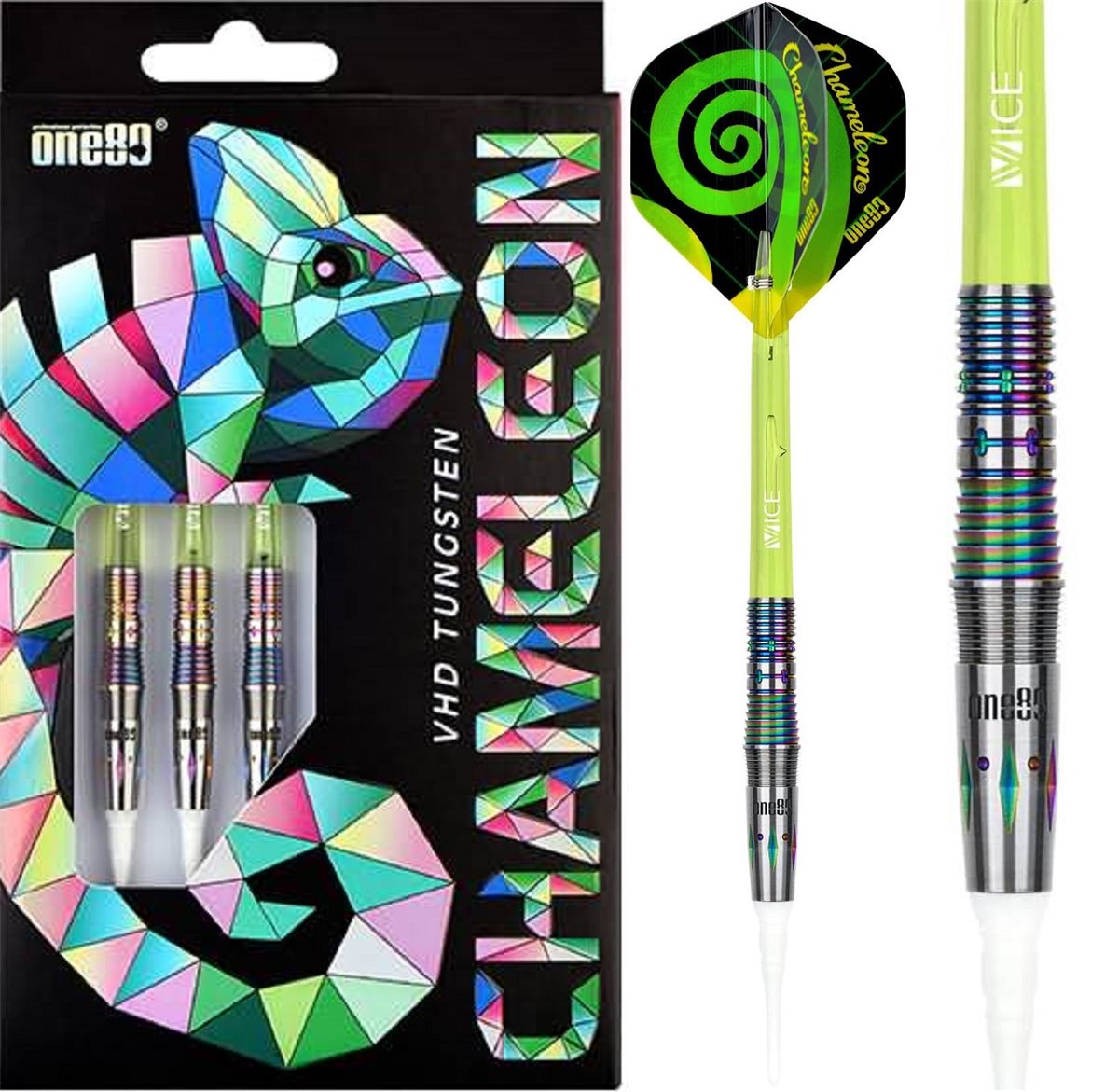 One80 Chameleon Ruby Soft Darts 19,5 Gramm Softdarts