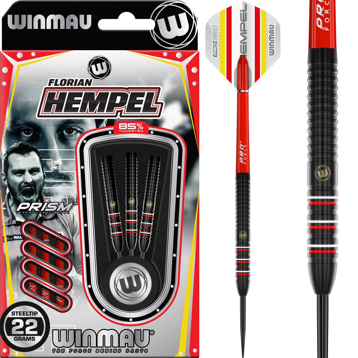 Winmau Florian Hempel 85% Steeldart 22/24 Gramm Steeldarts