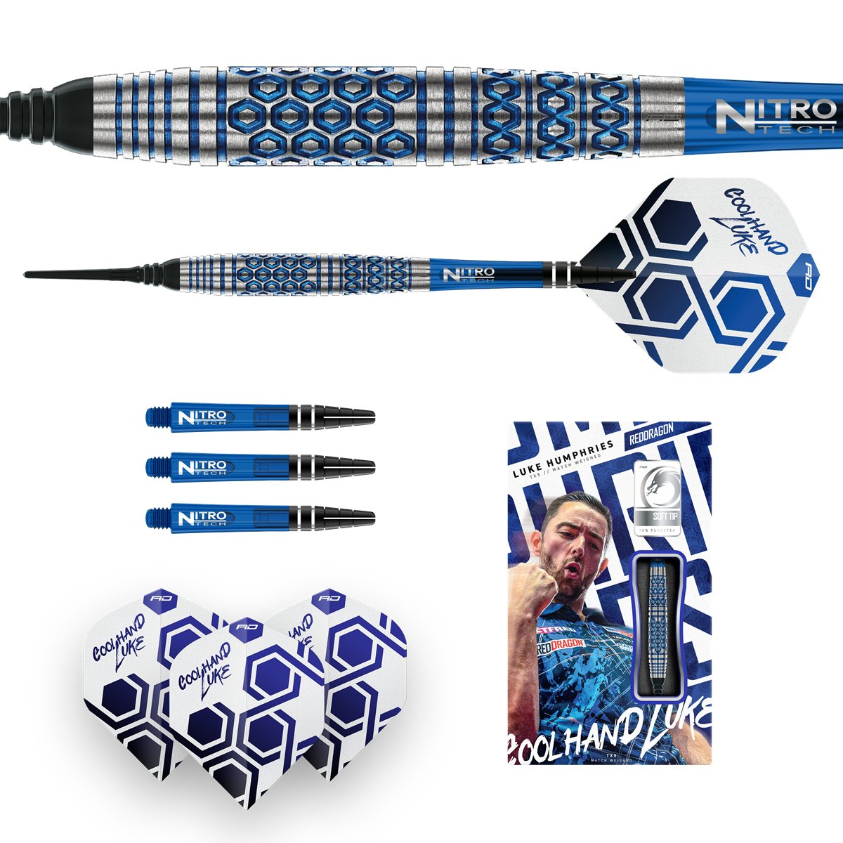 Reddragon Luke Humphries TX5 90% Softdarts 20 Gramm Softdarts