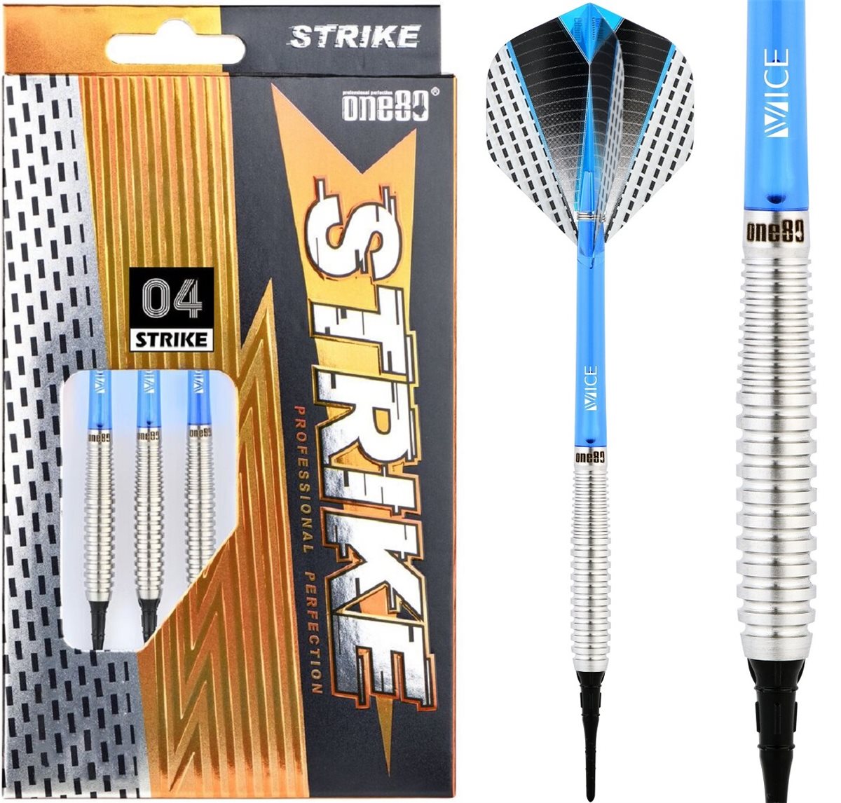 One80 Strike 4 Softdarts 16/18 Gramm Softdarts