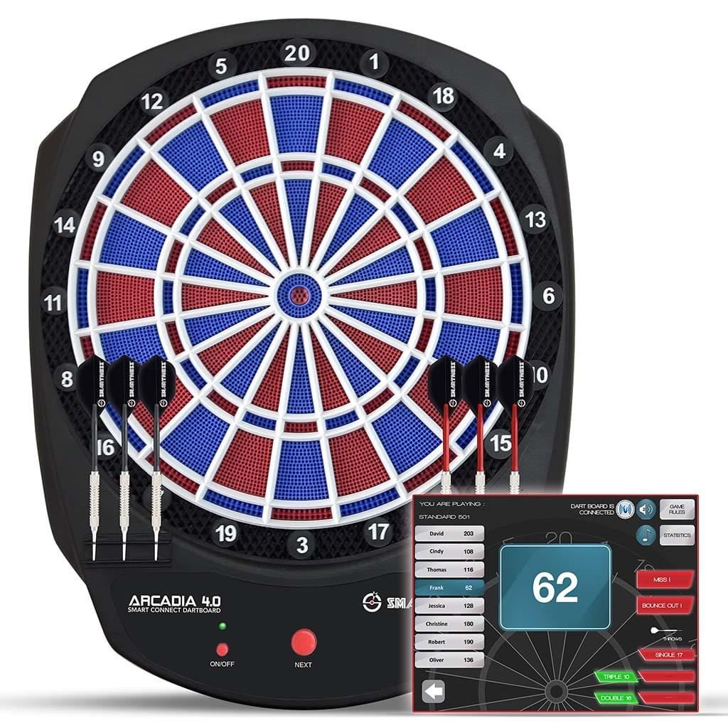 Cible Électronique Fléchettes Carromco Smartness Arcadia 4.0 Avec Bluetooth - Fun Et Connectée