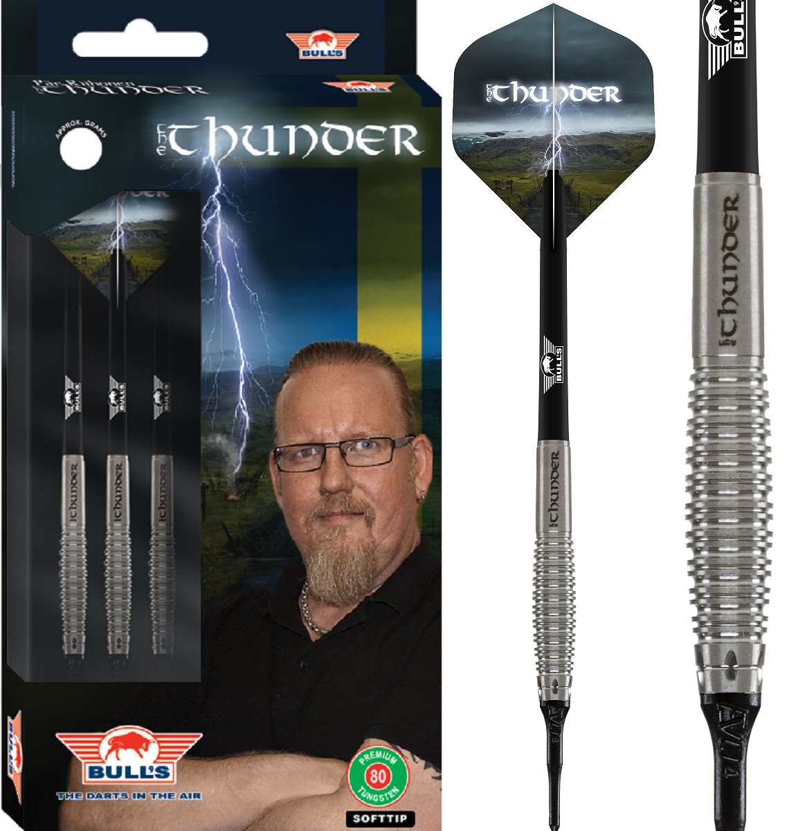 BULL'S The Thunder 80% Soft Dart 20 Gramm Softdarts