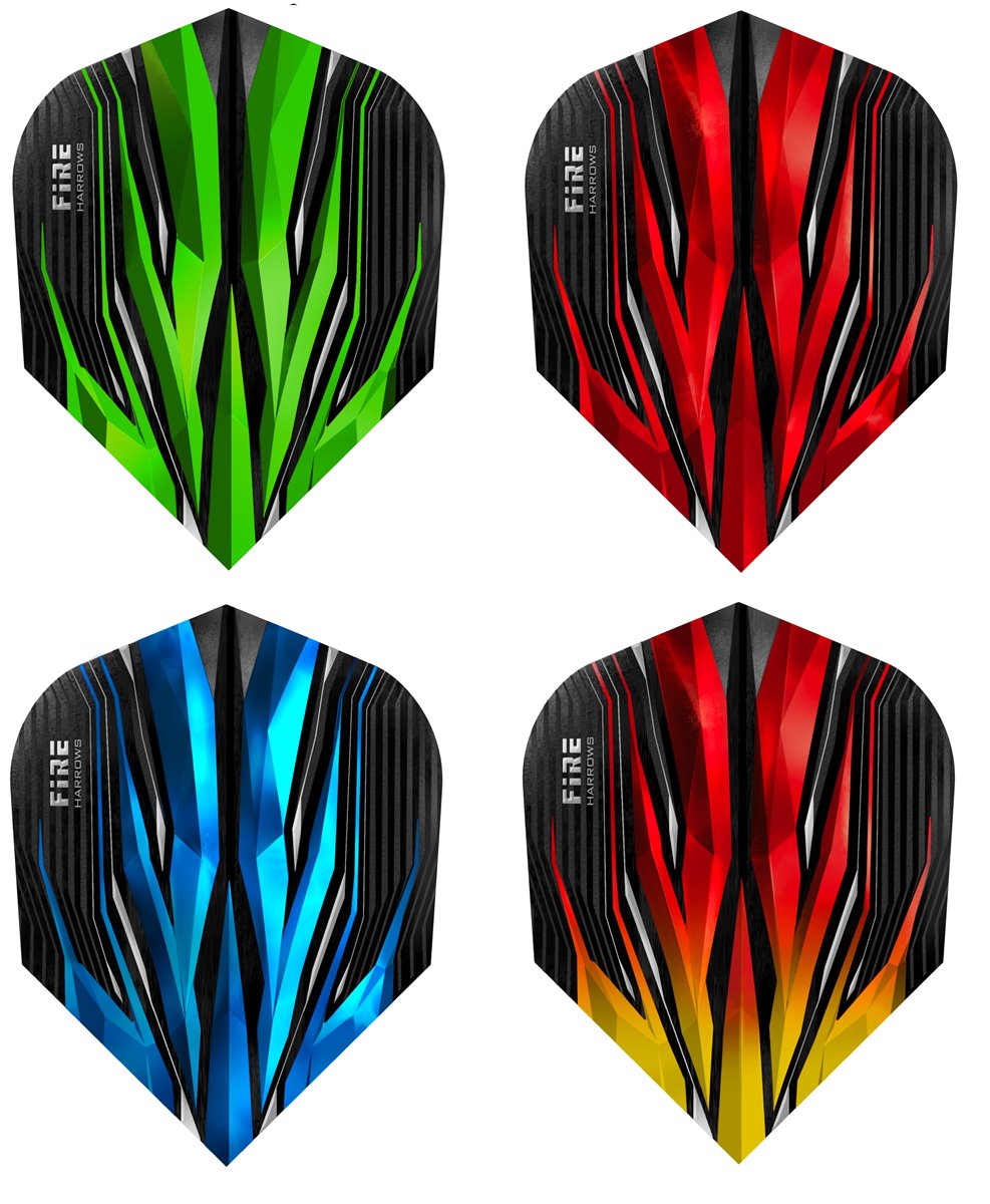 harrows-harrows-fire-green2FatIAGbXjCKrj Harrows Fire Inferno Dart Flights 100 Micron Flights