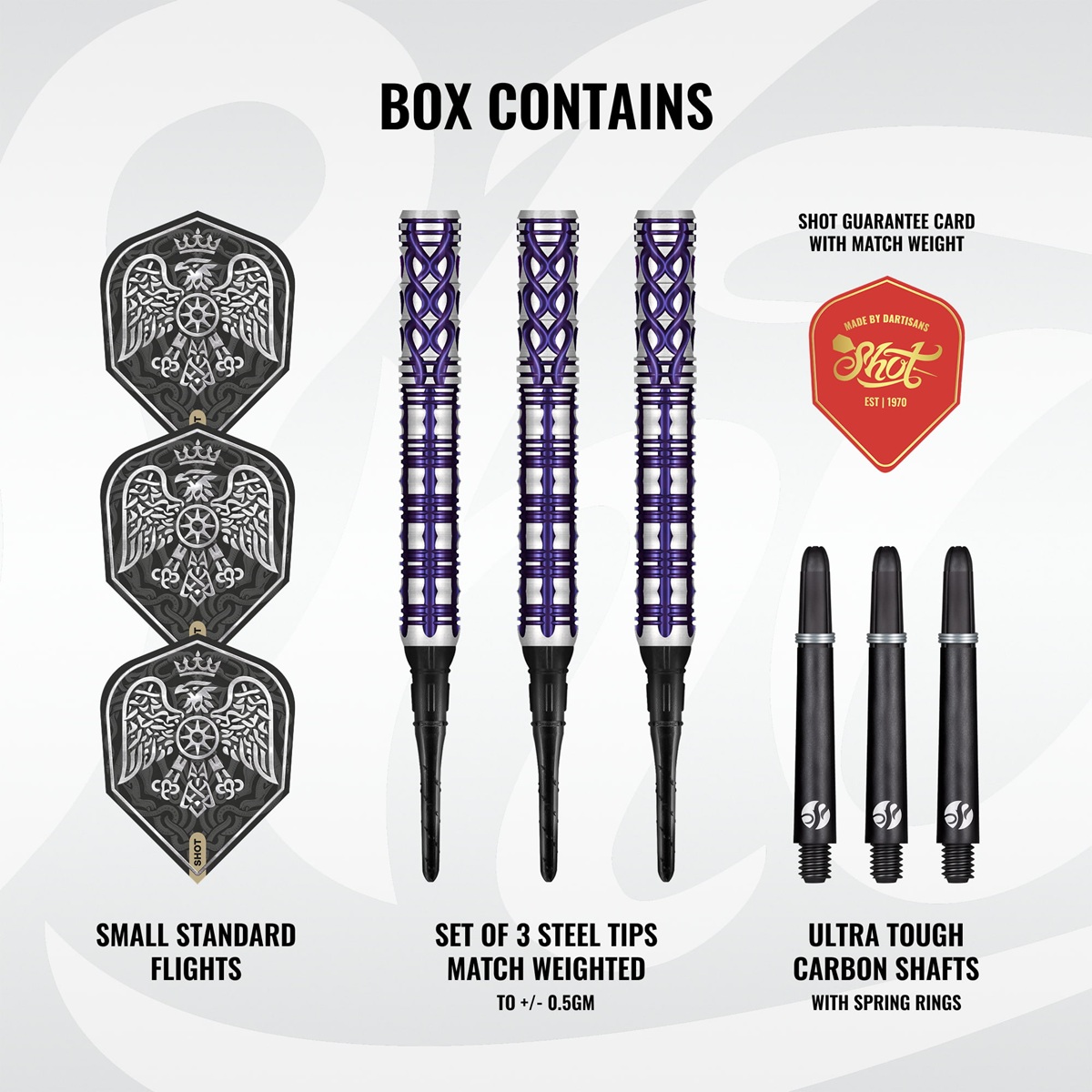 Shot! Goths Visara 90% Tungsten Softdarts 20 Gramm Softdarts